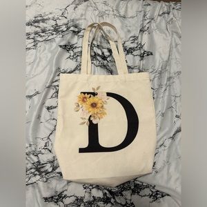 monogrammed tote bag